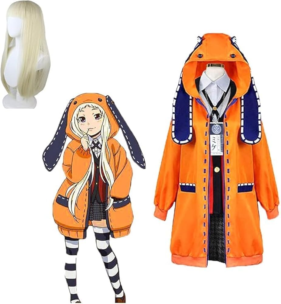 ウィッグ付き 賭ケグルイ 黄泉月るな コスプレ パーカー 制服 8点セット Amazon.co.jp: [milky time] ウィッグ付き 賭ケグルイ 黄泉月る